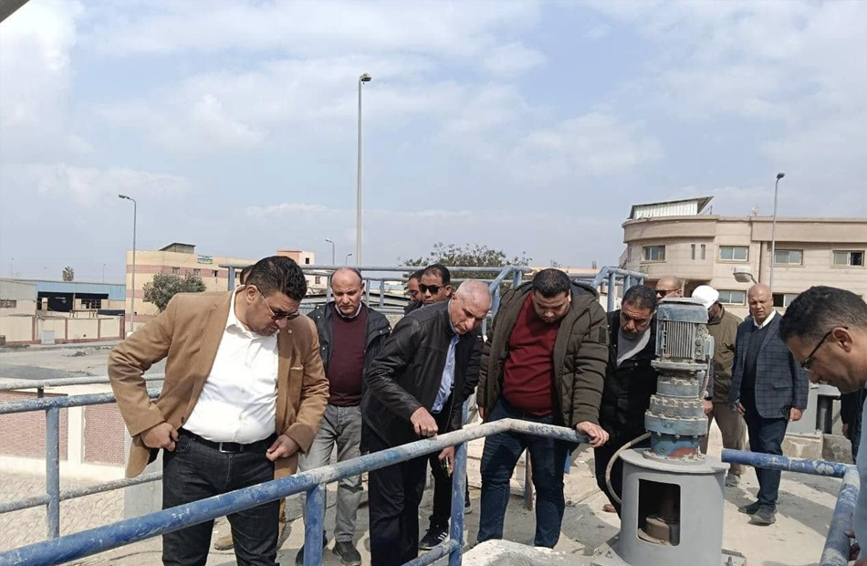 Housing Officials Inspect Water Stations, Sewage Pumping Stations, and Ongoing Development Projects in Obour City