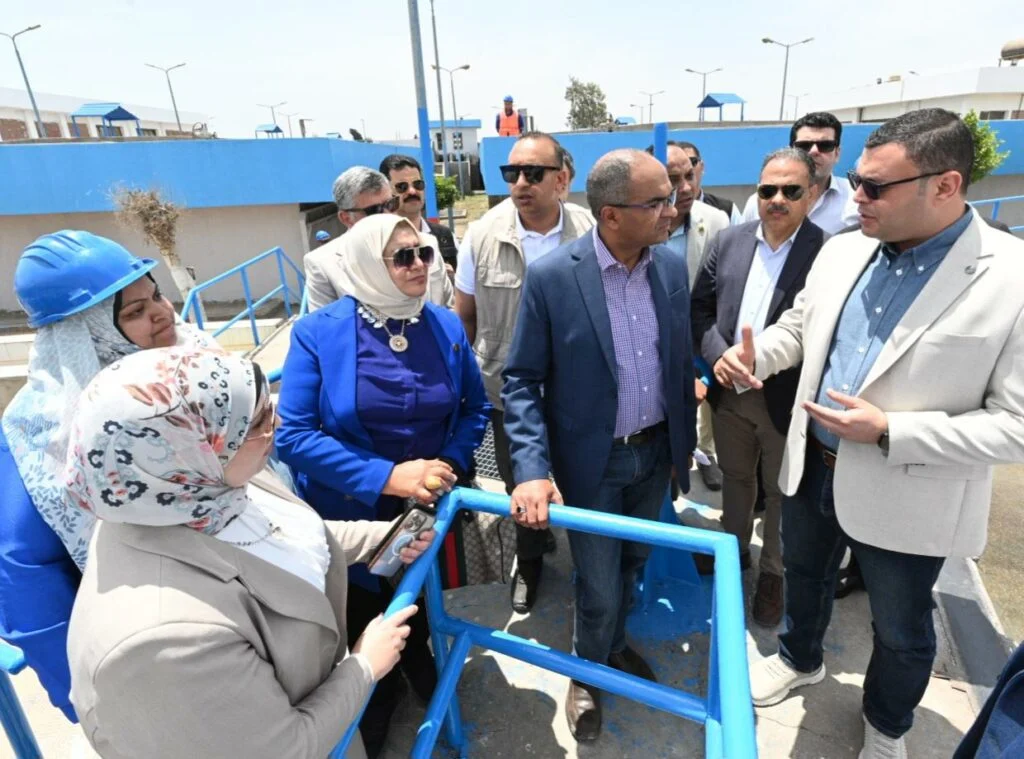 Housing Minister and Sharqia Governor Inspect Progress at Shalshalmoon Wastewater Treatment Plant