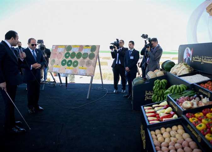 President El-Sisi Inspects Al-Khair Farm During the 2025 Wheat Harvest Season