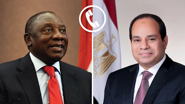 President El-Sisi and South African President Discuss Bilateral Relations Over the Phone
