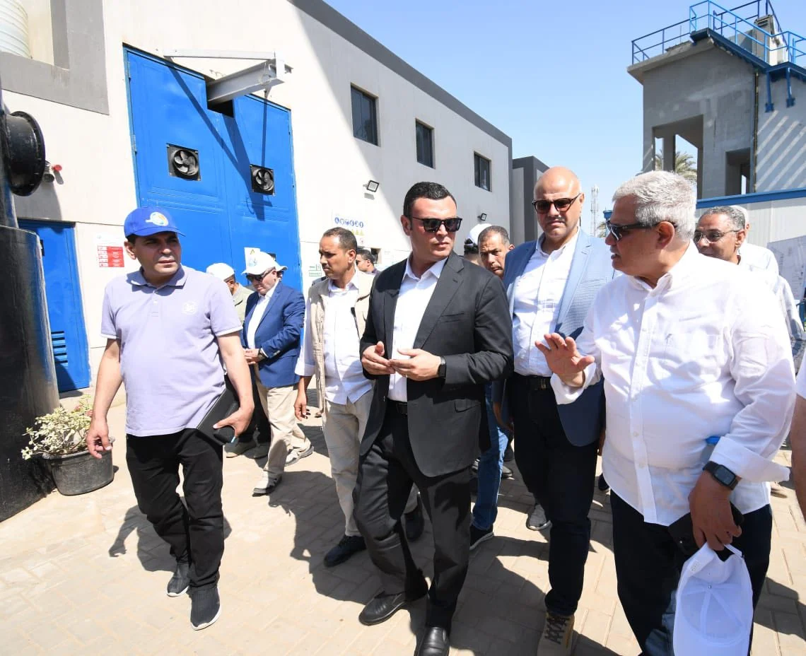 Housing Minister and Qalyubia Governor Inspect Nub Taha Water Station and El-Qesheesh Wastewater Treatment Plant