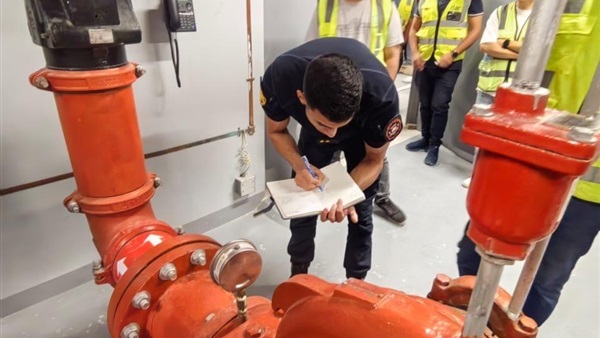 Civil Protection Conducts Fire Safety Tests on Administrative Towers in the Central Business District of the New Administrative Capital
