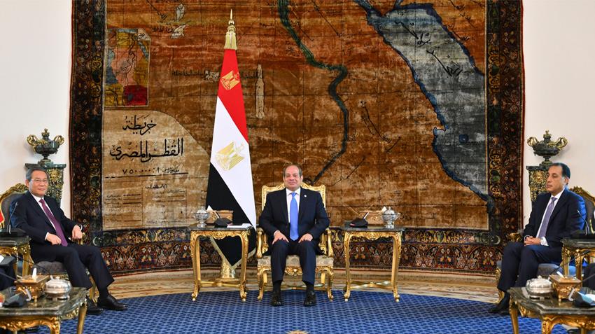 President El-Sisi Receives Chinese Premier