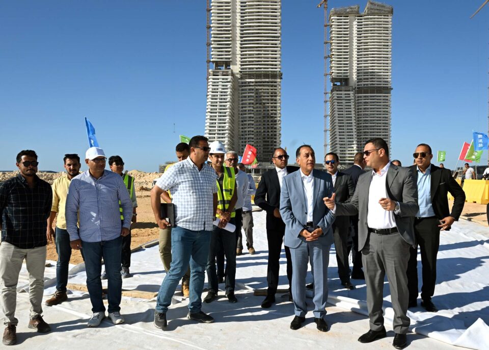 Prime Minister Inspects Downtown Towers and Downtown Lagoon Projects in New Alamein