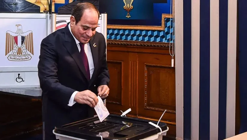 President Abdel Fattah El-Sisi Casts His Vote in the 2025 Senate Elections