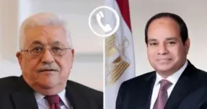 President El-Sisi Stresses to Abu Mazen Egypt’s Firm Rejection of the Displacement of Palestinians from Their Land