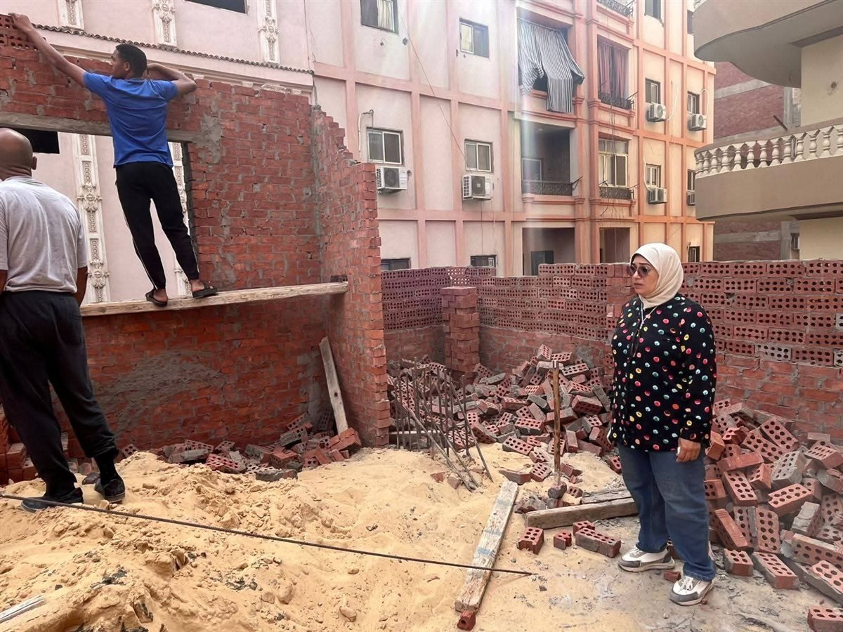 West Mansoura District Continues Campaigns to Remove Building Violations