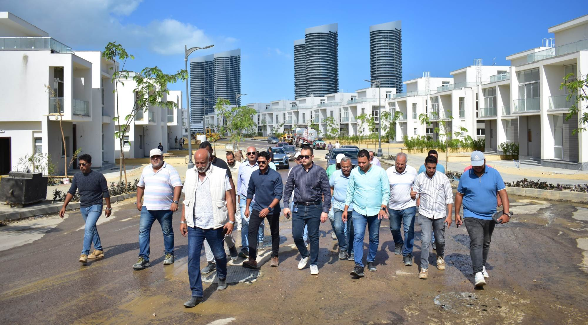 Inspection Tour by the Head of New Alamein City Authority at Mazarine Compound and Tower LD05