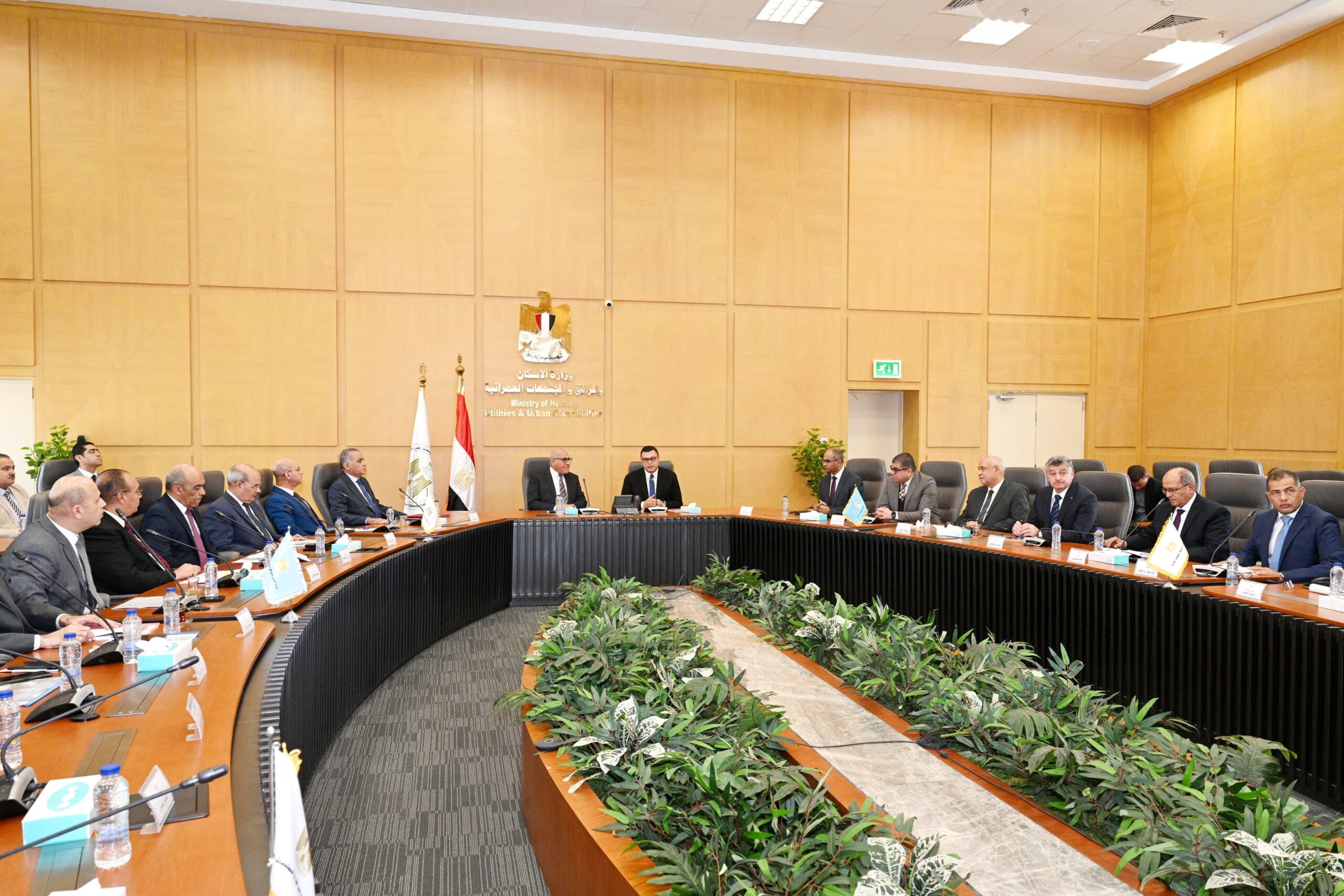 Minister of Housing and Chairman of the Arab Organization for Industrialization Follow Up on the Progress of “Decent Life” Projects