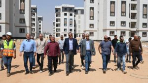 Head of 10th of Ramadan City Authority Reviews Infrastructure Progress in Green Housing Project