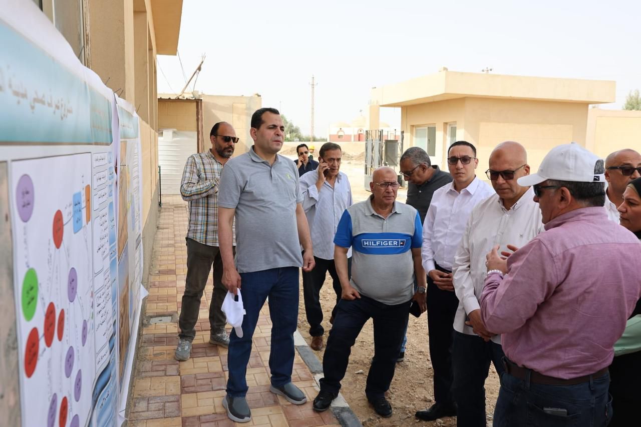 Deputy Minister of Housing Monitors Drinking Water and Wastewater Projects in Minya under the Presidential Initiative “Decent Life."