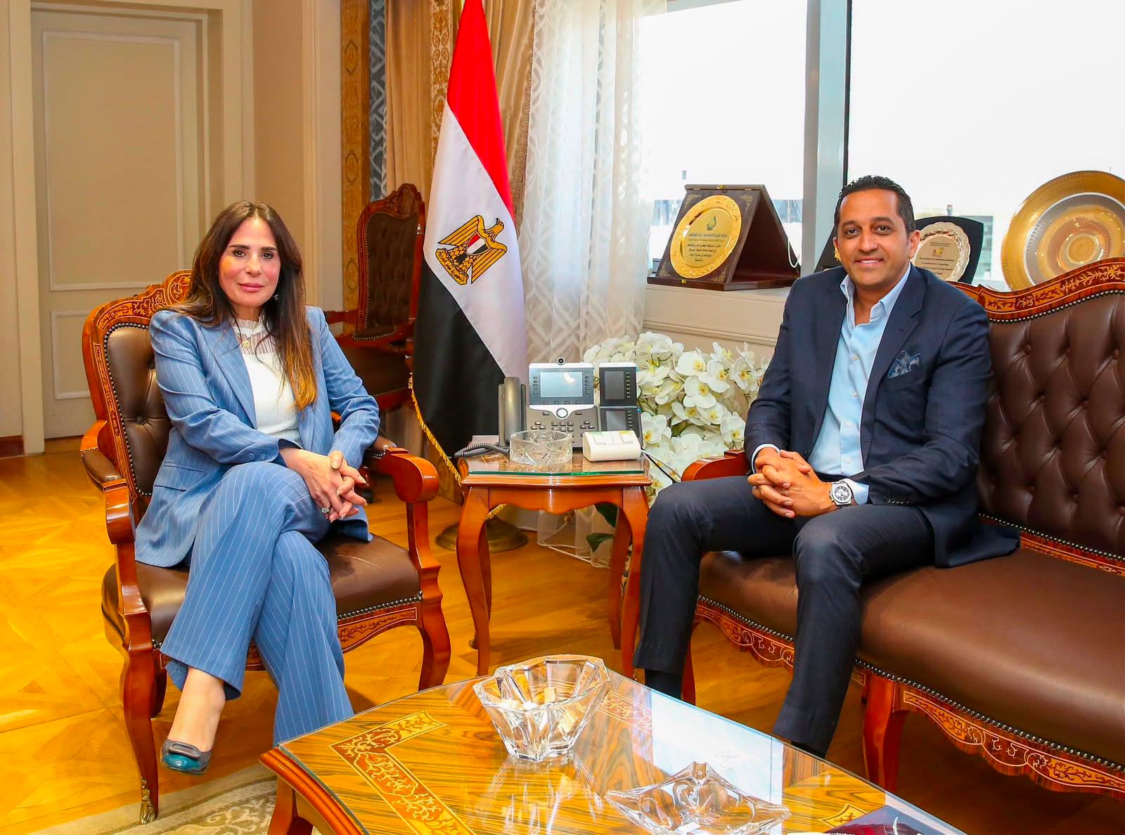 Minister of Housing Discusses Joint Cooperation Opportunities with Kalila Exhibitions and Conferences Company Chairman