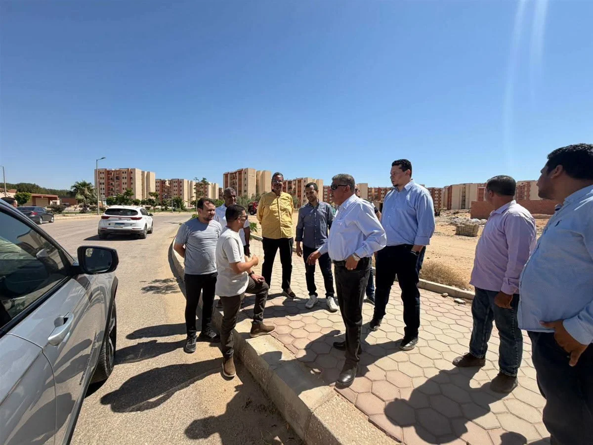 October Gardens City Authority Head Inspects Narges (1 & 2), Reviews Al-Azhar Institute, Ambulance Station, and Development Works