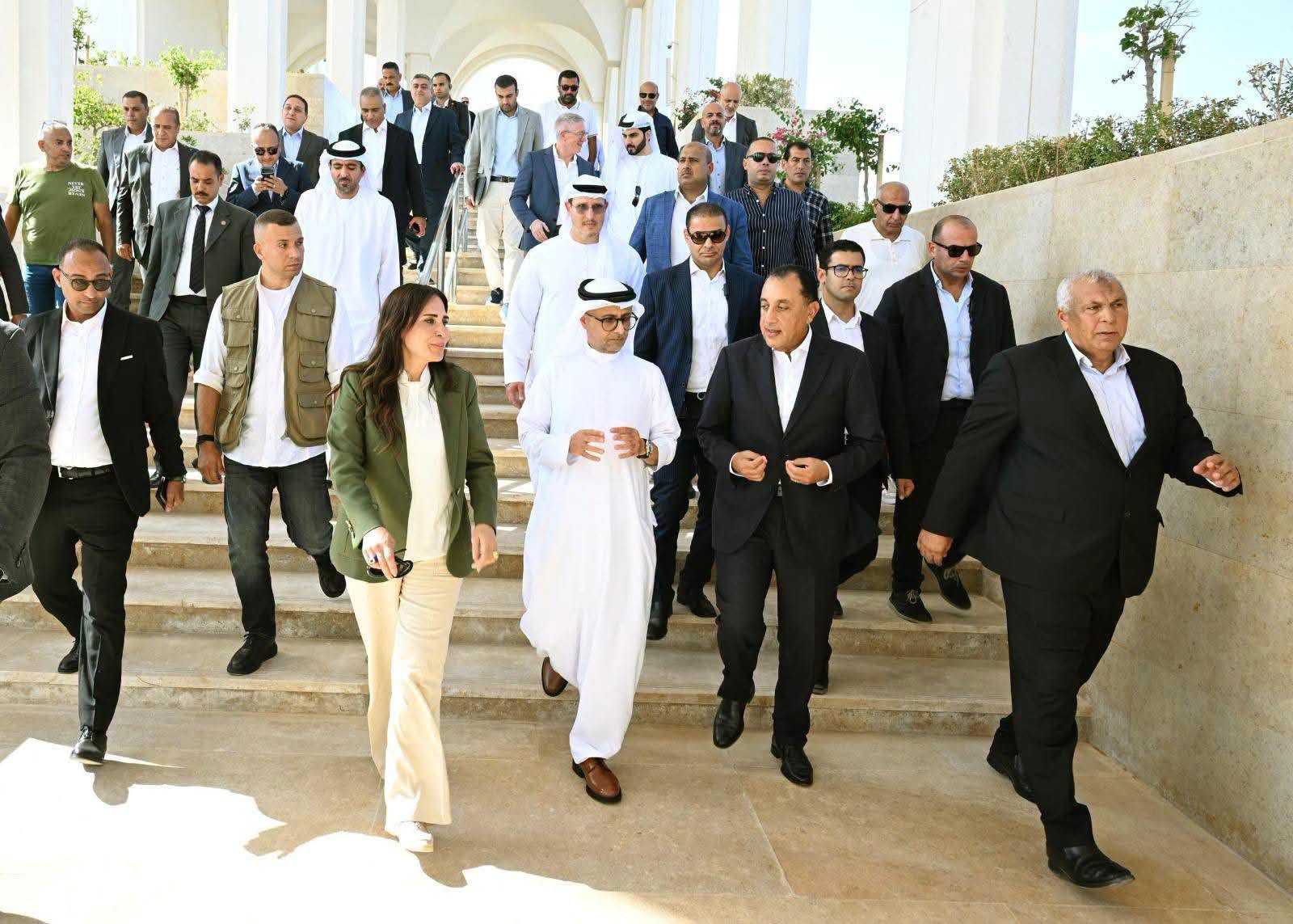 During the visit to follow up on “New Ras El Hekma” projects, Madbouly inspected the “PortaLona” hotel and the “Wadi Yemm” project.